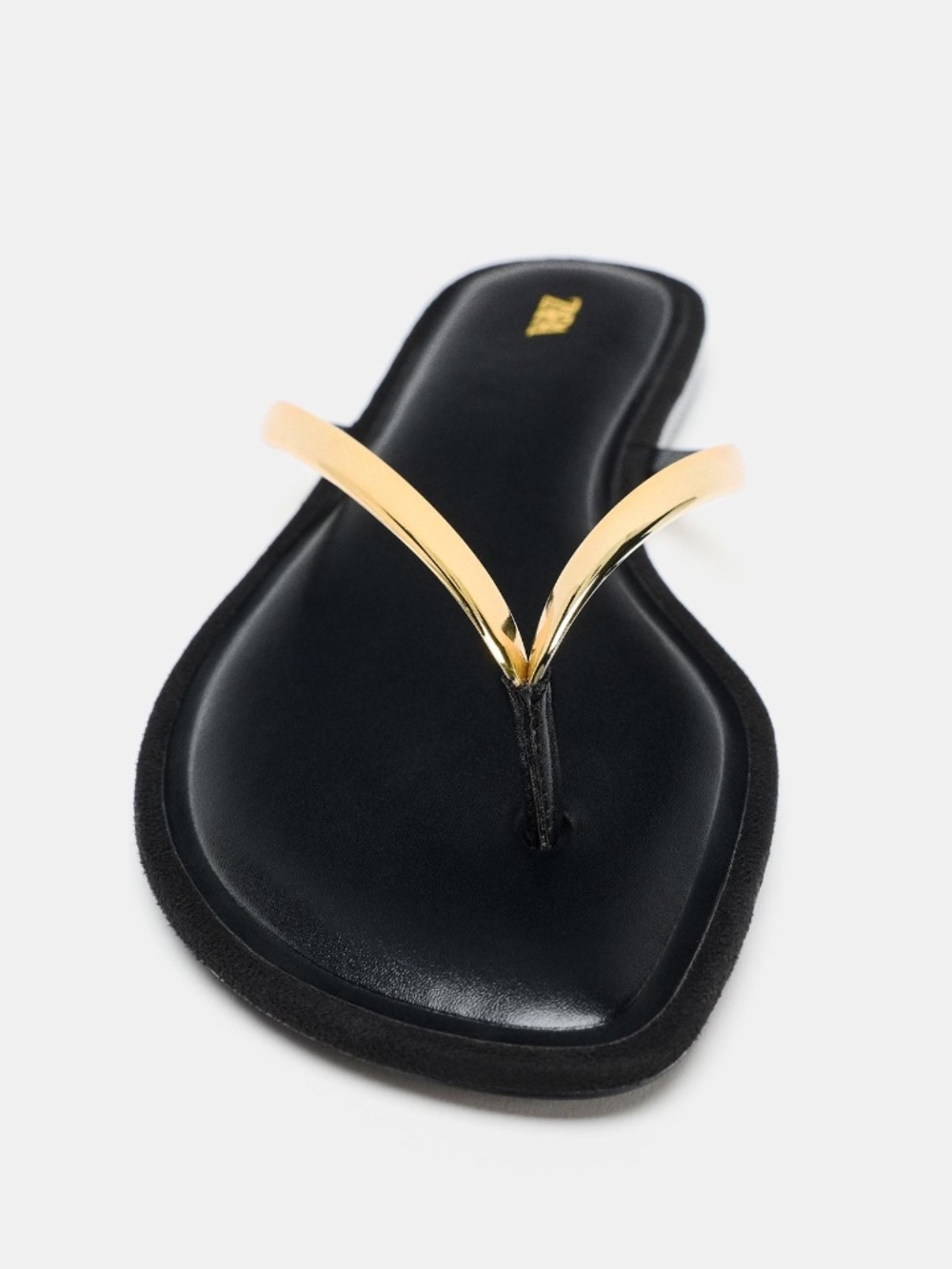 Zara Flip Flops Metallic Gold - Picture 5 of 5